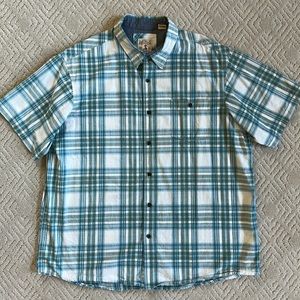RedHead Yarn-Dyed Madras Plaid Short-Sleeve Shirt for Men